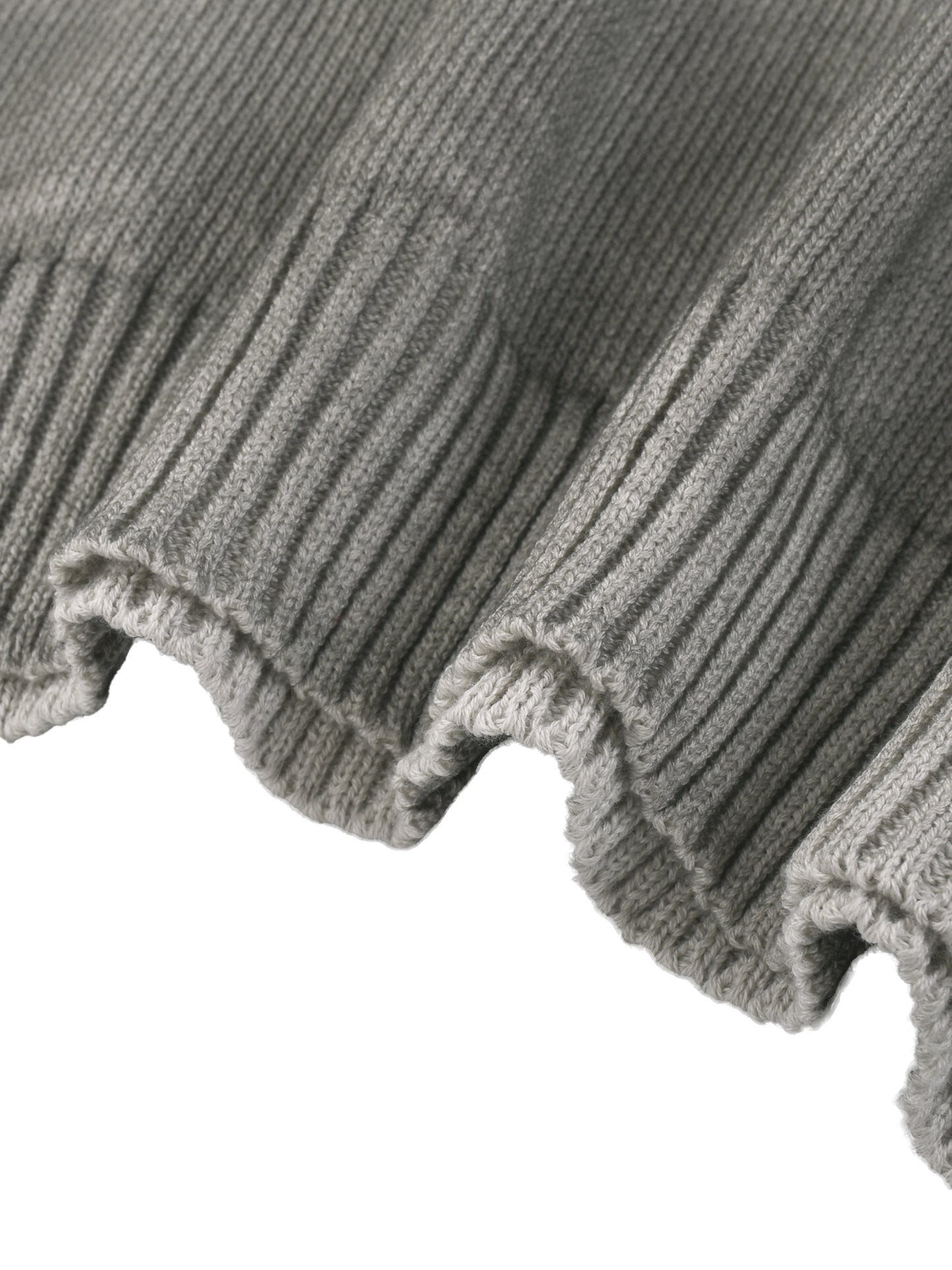 CAELMONT Distressed Ripped Crewneck Sweater